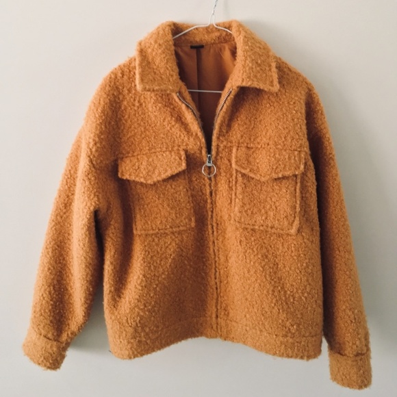 Urban Outfitters Jackets & Blazers - Urban Outfitters Yellow Zip Up Fleece